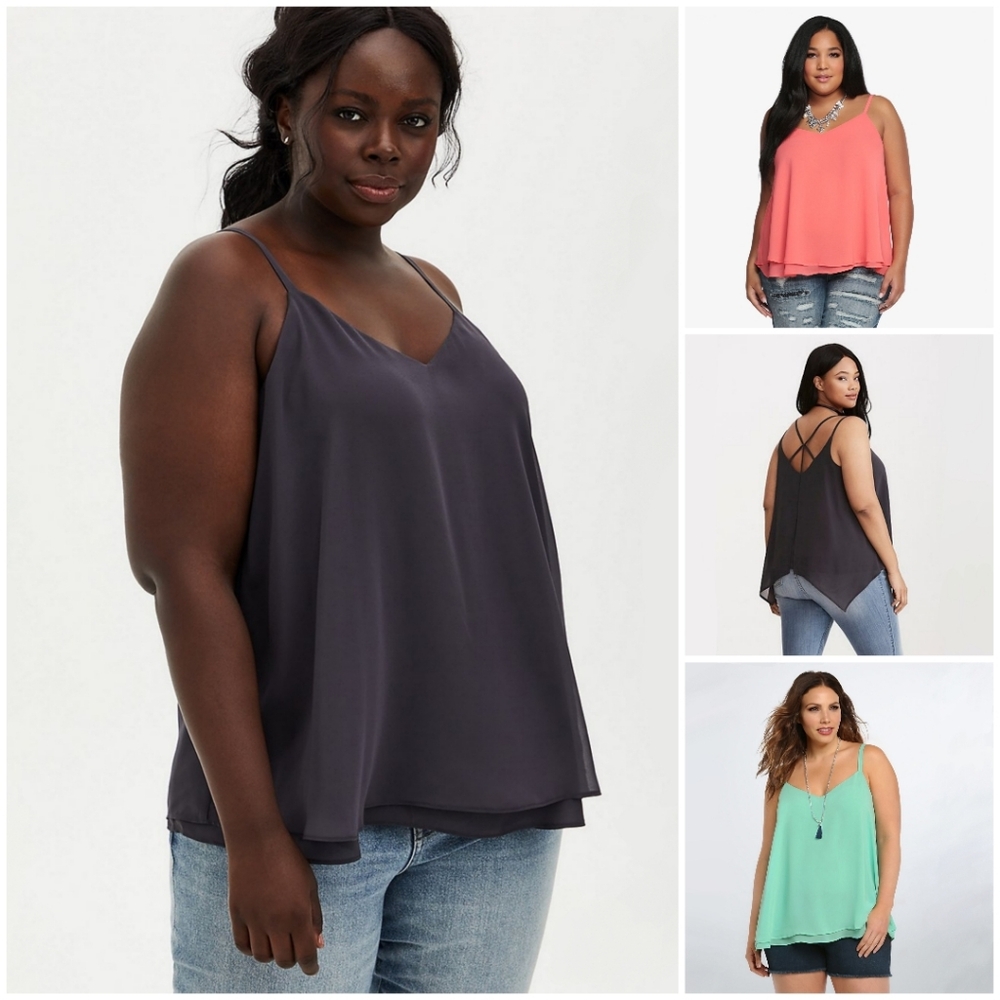 Torrid Chiffon Double Layer Cami Bundle